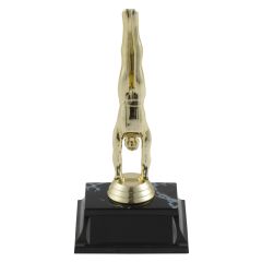 Golden Figure Male Gymnast Handstand Trophies