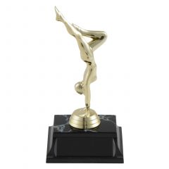 Golden Figure Female Gymnast Handstand Trophies