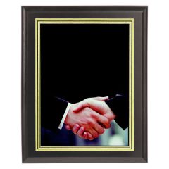 Color Business Handshake Plaque