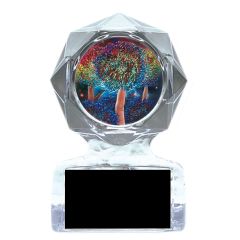 Clear Geometric Cheerleading Acrylic Awards