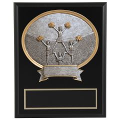 Metallic Ellipse Resin Cheer Plaque