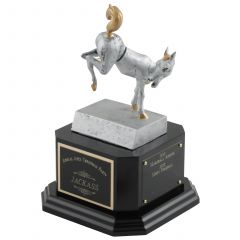Bobbling Horse Butt Perpetual Joke Trophy