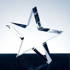 Solid Crystal Standing Star Award