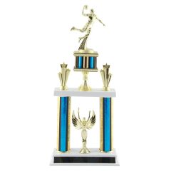 Deluxe Male Basketball Tournament Trophy - 19.5"