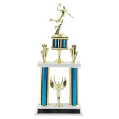 Deluxe Male Basketball Tournament Trophy - 19.5"