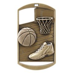 3-D Basketball Dog Tags