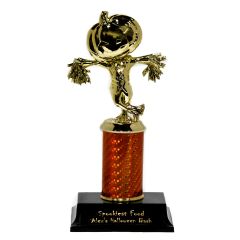 Jack-O-Lantern Scarecrow Halloween Contest Awards in Orange