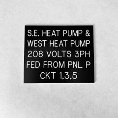 Electric Panel Plate - 2.5 x 3