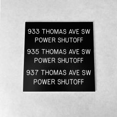 Electric Panel Plate - 4 x 4