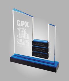 Acrylic Perpetual Award with 6 Blocks