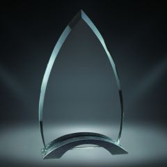 Glass Arrowhead with Metal Base