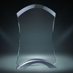 Glass Arch with Metal Base Award
