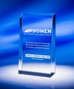 Sculpted Wedge Crystal Award