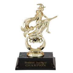 Flying Witch Halloween Trophy