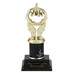 Jack-O-Lantern Halloween Column Trophy 