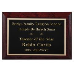 Scarlet Red Wood Plaque with FREE engraving