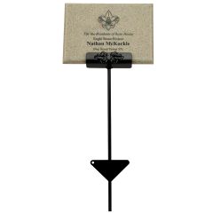 Outdoor Garden Plaque with Stand - Caramel