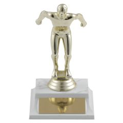Value Boy Participation Swim Trophies - white base