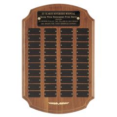 Traditional Perpetual Walnut Wall Plaque