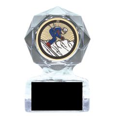 Skiing Acrylic Star Trophy