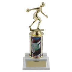 Gold Bowler Column Trophies