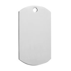 Personalized Blank Silver Dog Tags