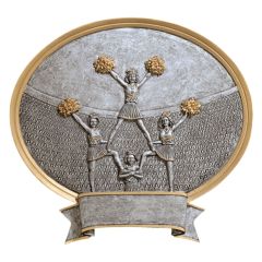 Oval Cheer Squad Resin Awards