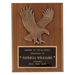 Brass Soaring Eagle Award Plaque