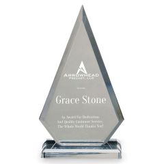 Clear Arrowhead Acrylic Award Trophy