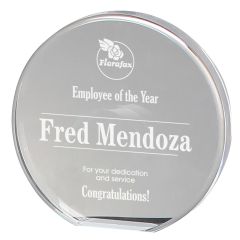 Engraved Circle Acrylic Award