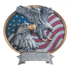 Patriotic Eagle and Flag Resin Awards