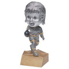Female Bowling Bobblehead Resin Award