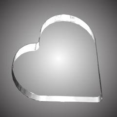 Engraved Acrylic Heart Award