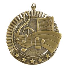 Large Value Musical Medallion - Gold