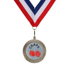Large Engraved Craps Medals