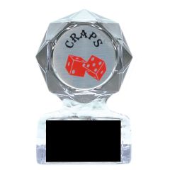 Craps Tournament Acrylic Trophies
