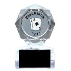Blackjack 21 Tournament Acrylic Trophy