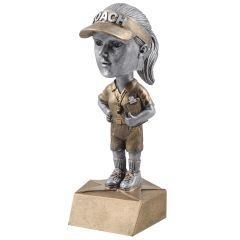 Bobblehead Female Coach Trophy