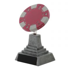 Chip Champion Bobblehead Poker Trophies - pink