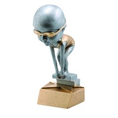 Girls Bobble Head Swimming Trophy