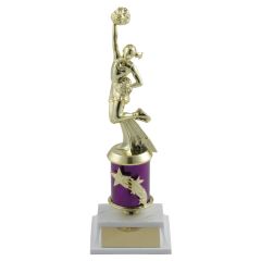 Engraved Shooting Star Cheerleading Trophies