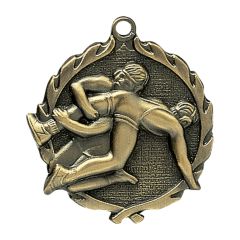 No Engraving Wrestling Medals