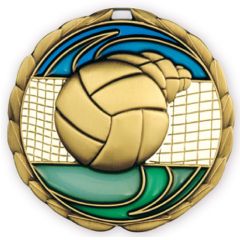 Stained Glass Volleyball Medals