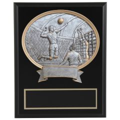 Volleyball Scene Wall Plaque - Male