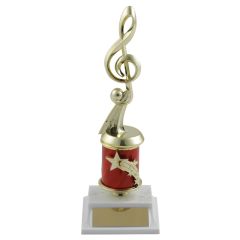 Treble Clef Shooting Star Music Trophy