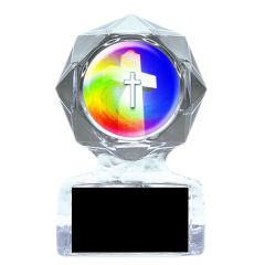 Colorful Cross Acrylic Trophy