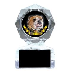 Bulldog Acrylic Mascot Trophy