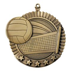 Value Volleyball Medals - gold