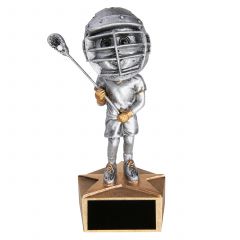 Boy Lacrosse Bobblehead Trophy