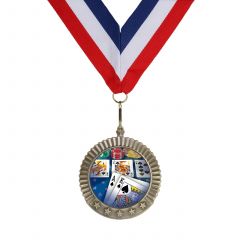 Royal Flush Poker Medal